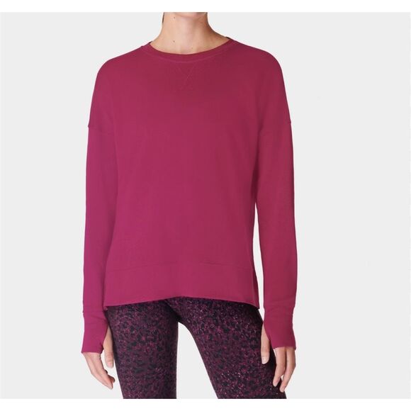 Sweaty Betty red after class sweatshirt size 10 - Picture 1 of 5